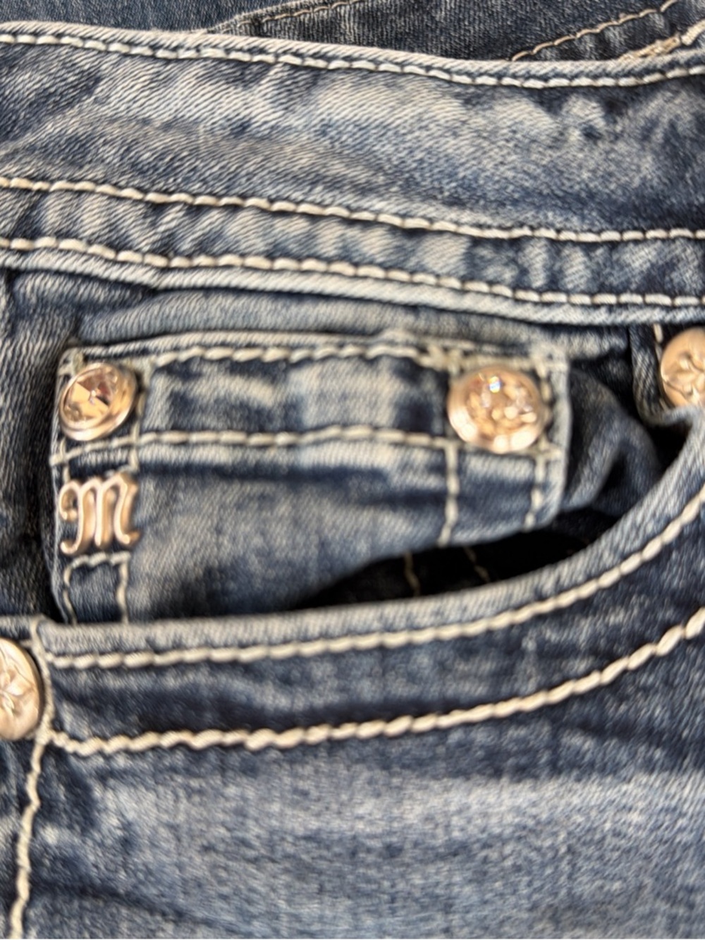 Miss Me Women’s Blue Bootcut Jeans - Picture 6 of 9